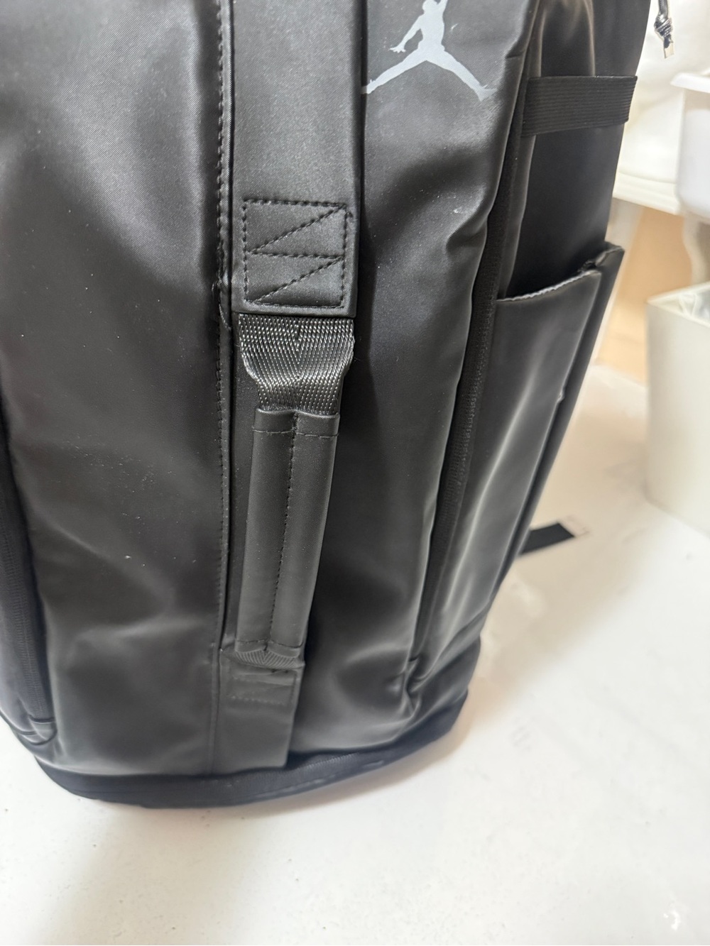 Jordan Black Men's Athletic Backpack with Subtle Jumpman - Picture 13 of 15